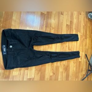 Hollister Distressed Black Jean